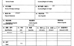 礦産(chǎn)資源-自動進口許可(kě)證(樣例)